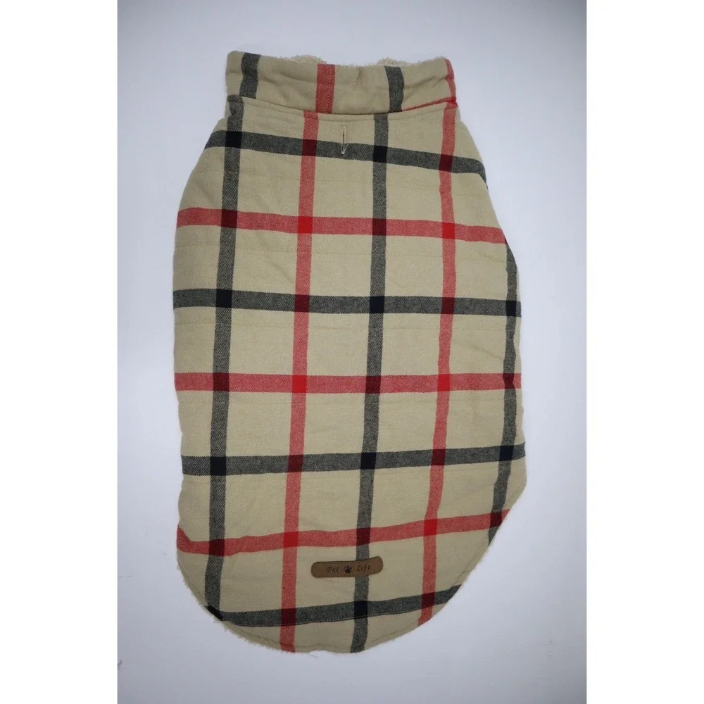 Pet Life Allegiance Classical‎ Plaided Insulated Dog Coat Jacket - Plaid - XL